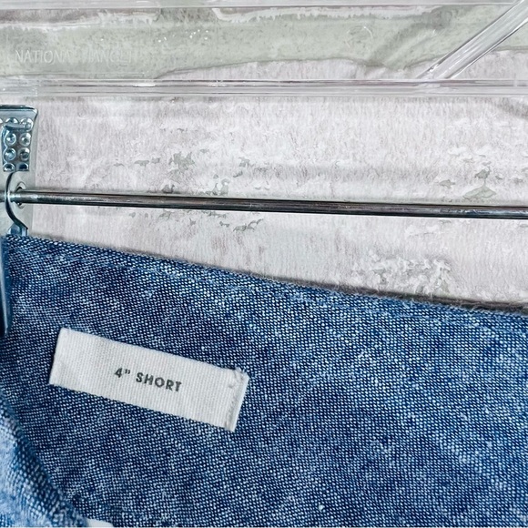 LOFT NWT 4” Linen Blend Shorts in Blue Size 2 - Picture 7 of 10